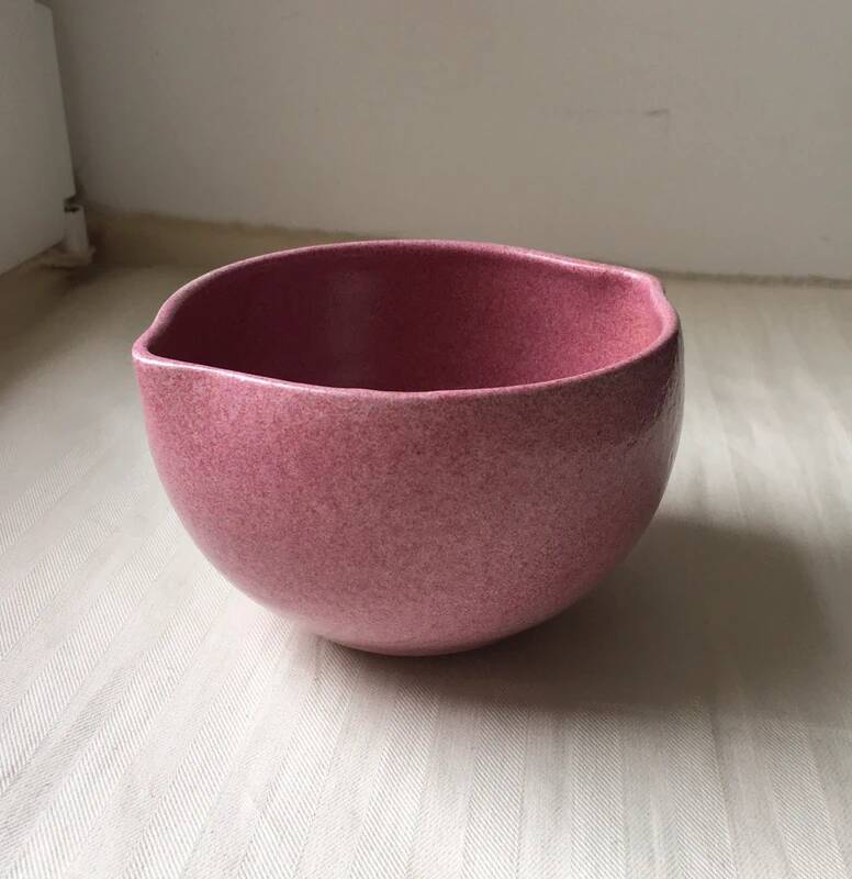 Vintage Pink Artist Ceramic Mug