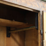 Rustic Farmhouse Folk Art Painted Bridal Wardrobe 1759