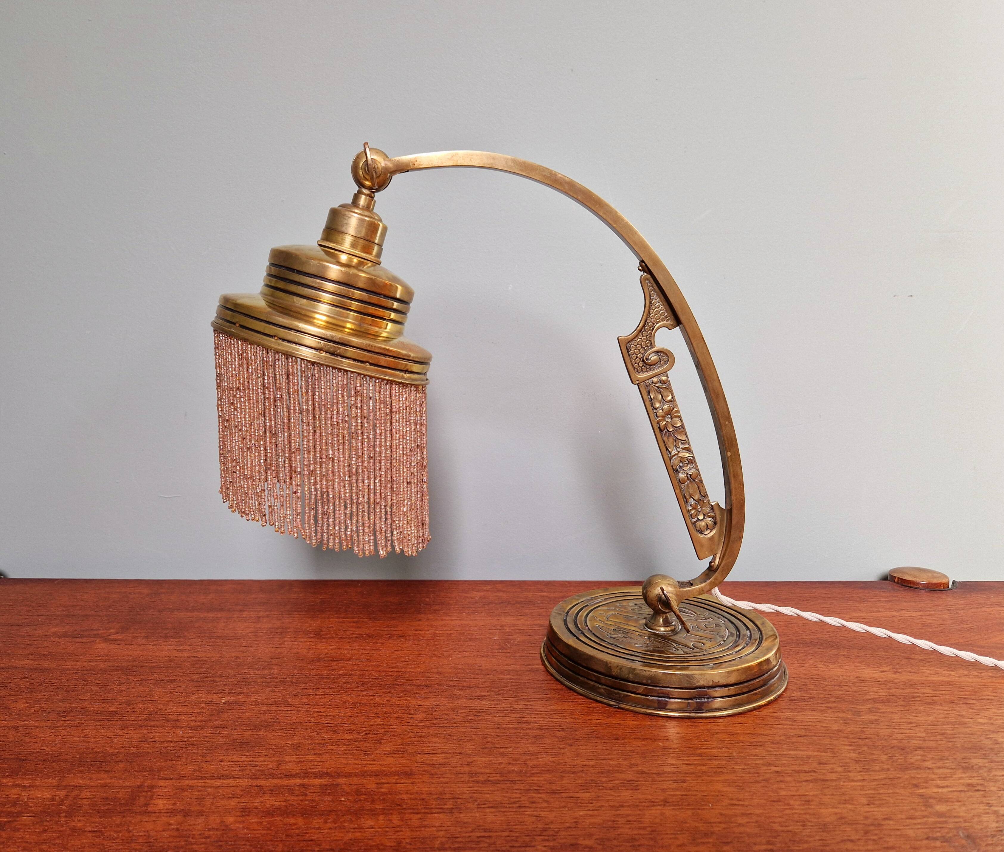 Parisian Art Nouveau Lamp, 1910s