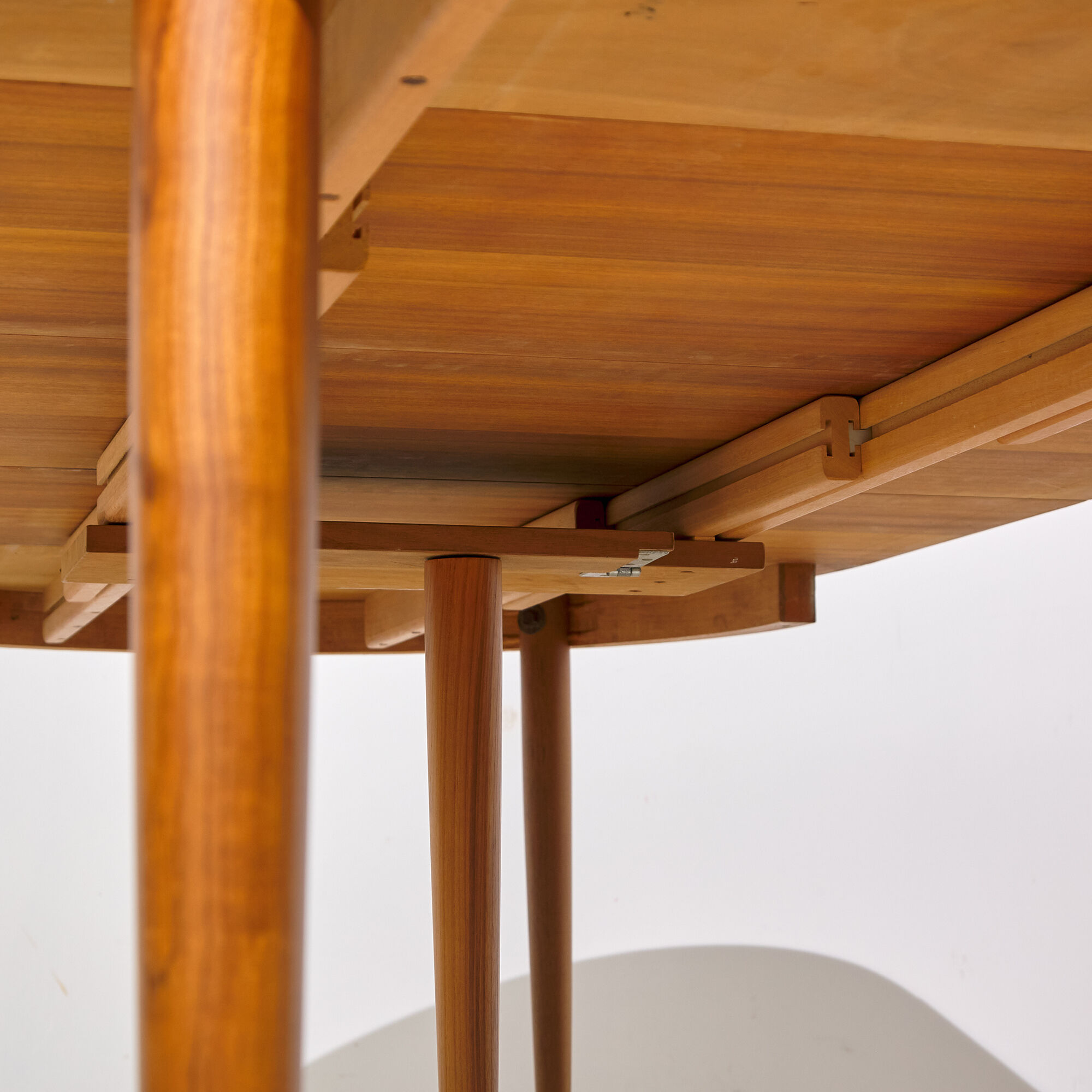 Restored teak dining table