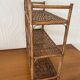Vintage wicker wall shelf