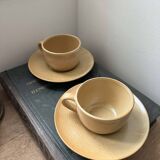Set of 2 stoneware cups from France