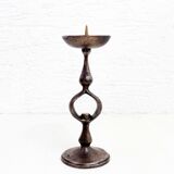 Candlestick spade bronze candle
