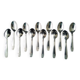 Coffret de 12 cuillères à café métal argenté Modèle Grand Prix