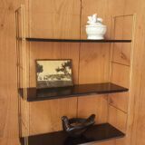 Black metal string shelf, 50s-60s