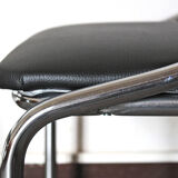 Chromed vintage dining chairs 1970