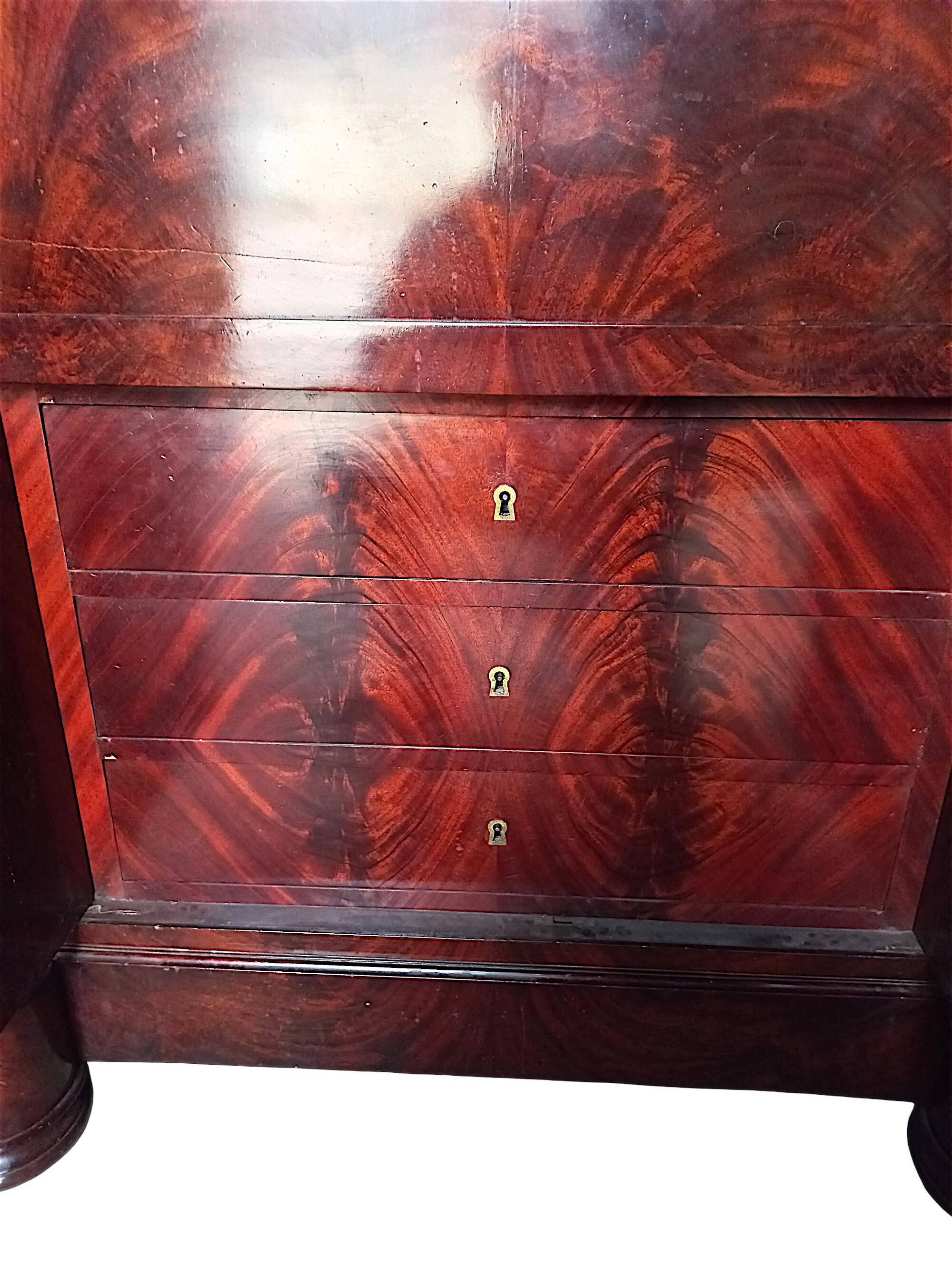 Empire Period Corinthian Bronze Secretary