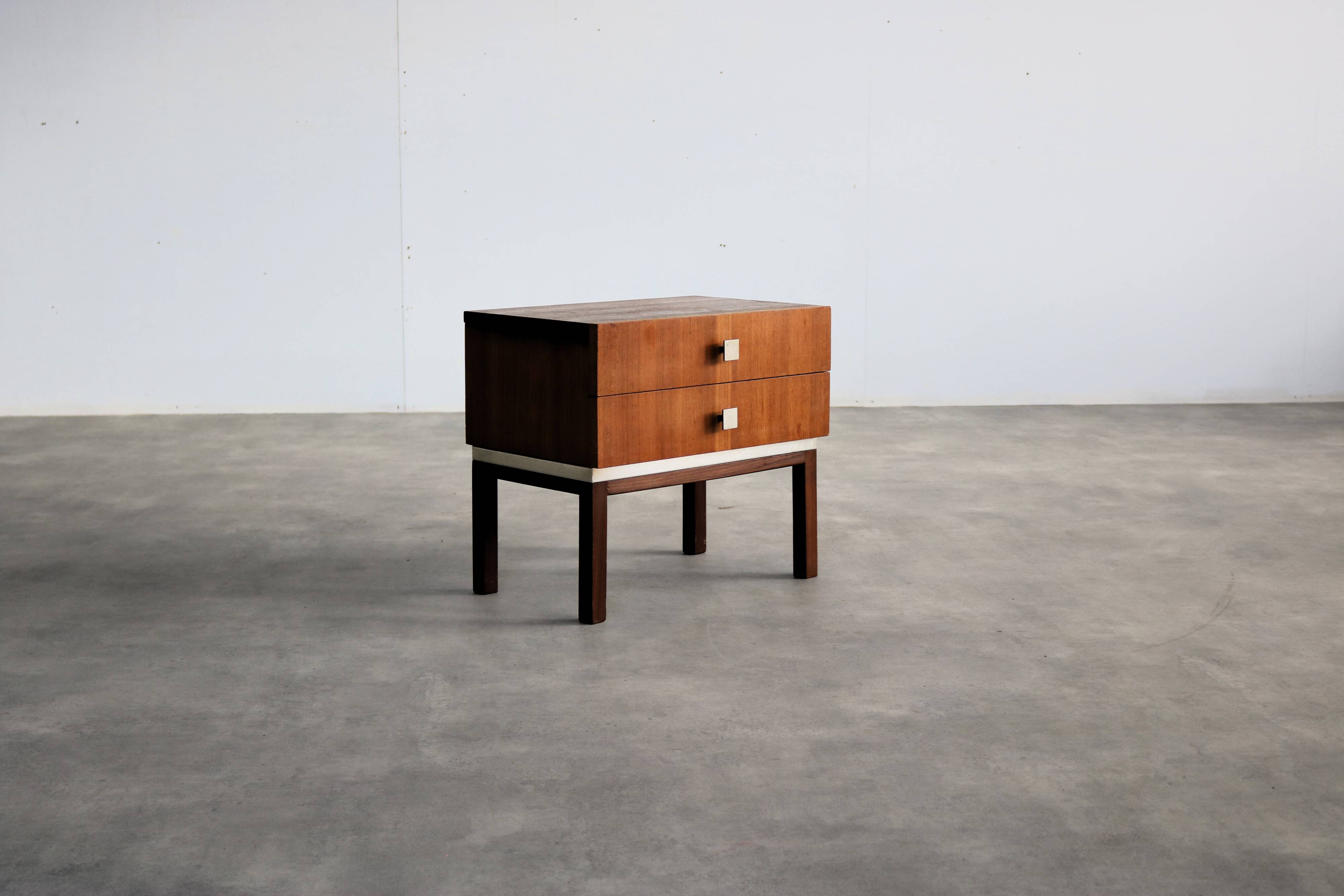 Vintage bedside table | chest of drawers | 60s | teak