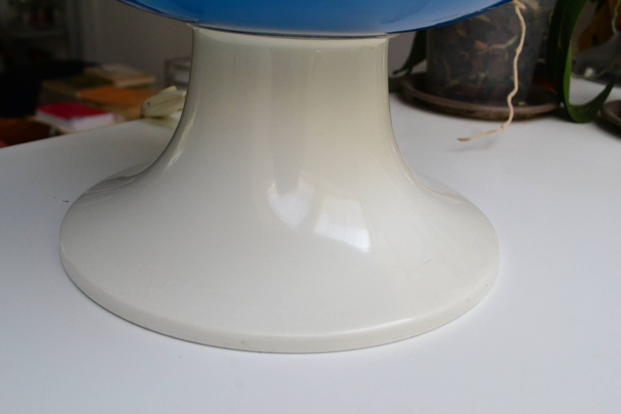 Scandinavian lamp Hans-Agne Jakobsson blue glass 60s