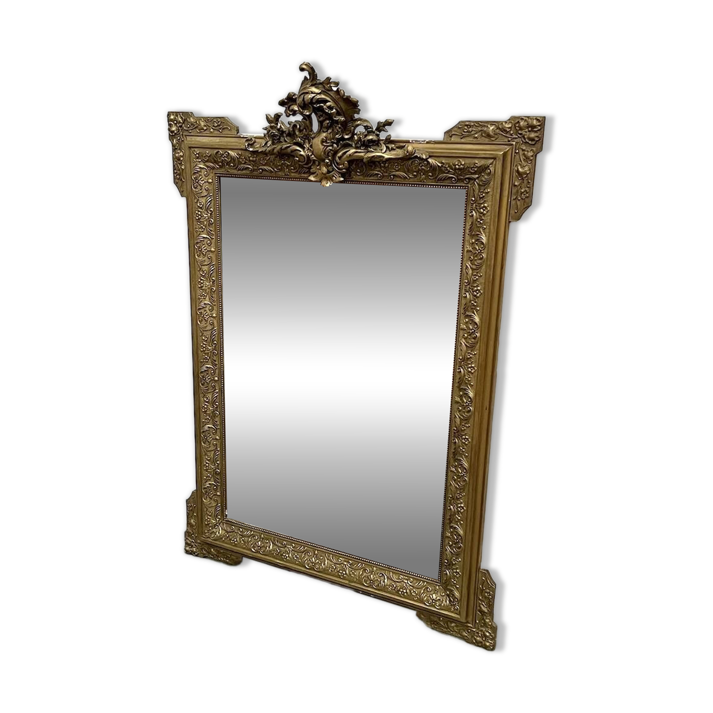 Napoleon III "rocaille" mercury mirror