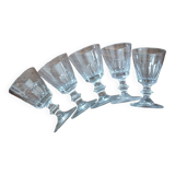 Set of crystal shot glasses