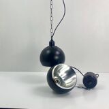 Vintage Space Age Pendant Light – Brown and Chrome, 1970s