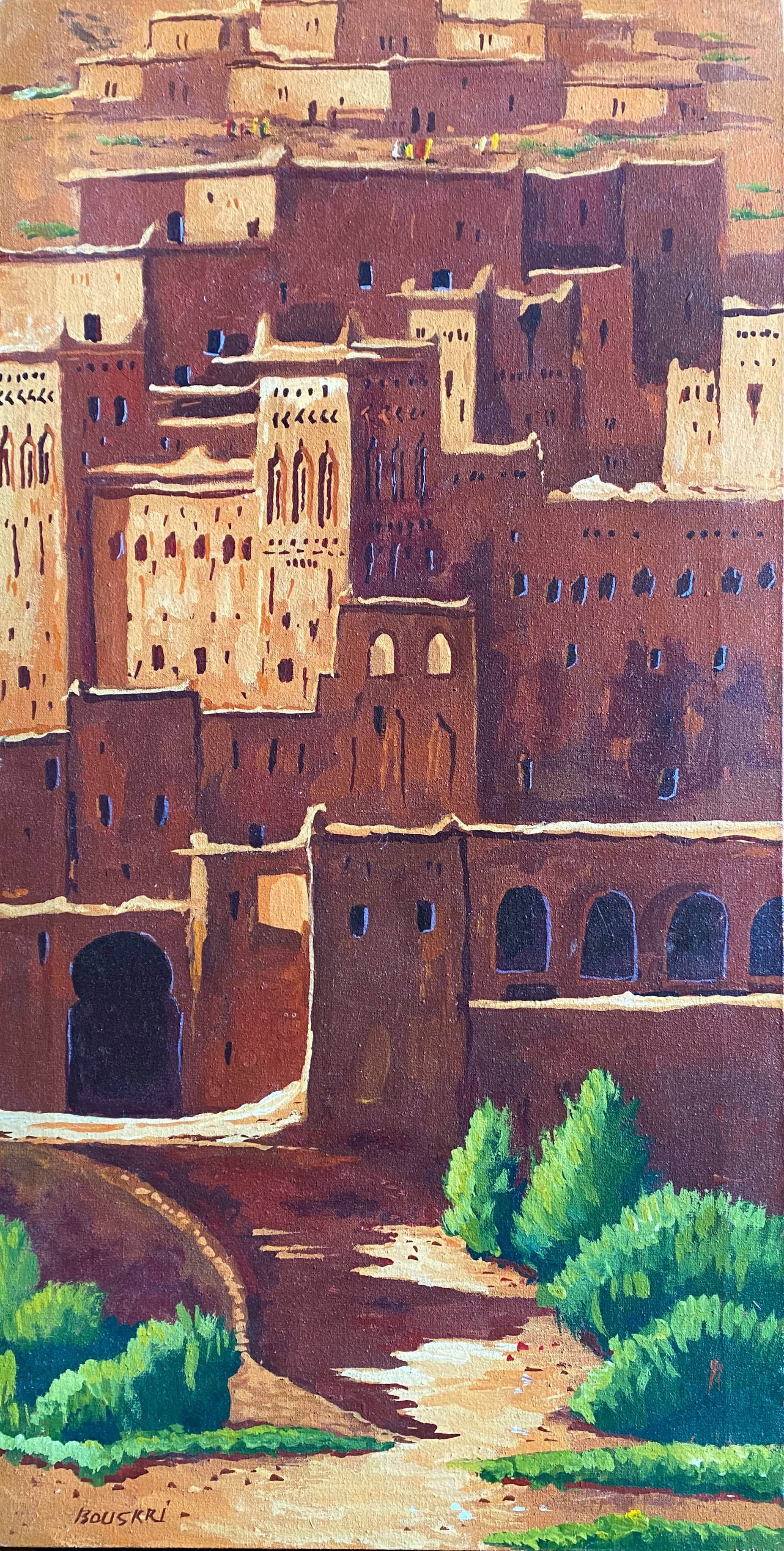 Painting HST Rachid Bouskri artist from Tinjdad (Morocco) Orientalist