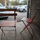 Folding steel chairs, set 2