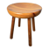 Pine stool assigned to Charlotte Perriand for Les Arcs.