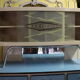 Vintage blue formica buffet