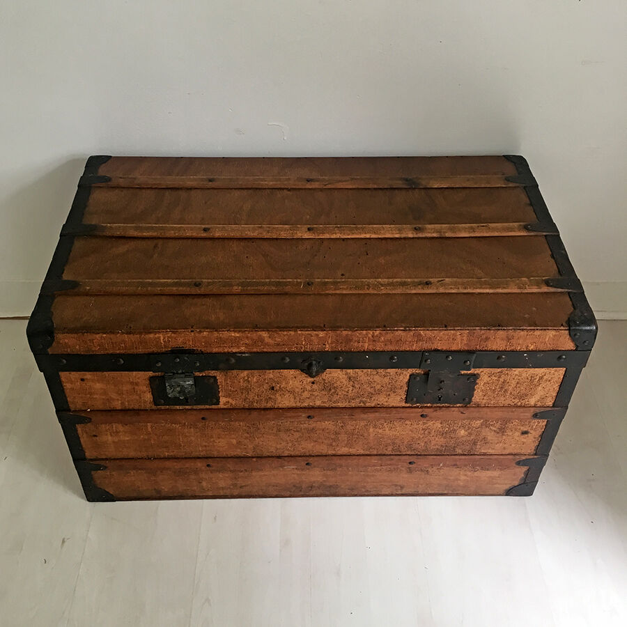 Vintage wooden trunk