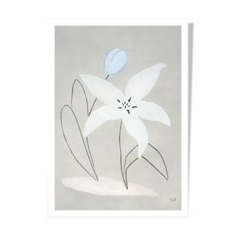 Fleurs "Lilia" - Impression d'art A4