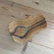 Vallauris catchall – Wood imitation enamel – Organic shape – 1950s–60s