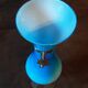 Turquoise opaline vase