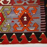 5x11 Colorful Vintage Kilim Rug, Modern Kilim Rug, 158x335Cm,Rare Style Rug