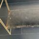 Vintage 1960 String wall shelf black gold - 58 x 49 cm
