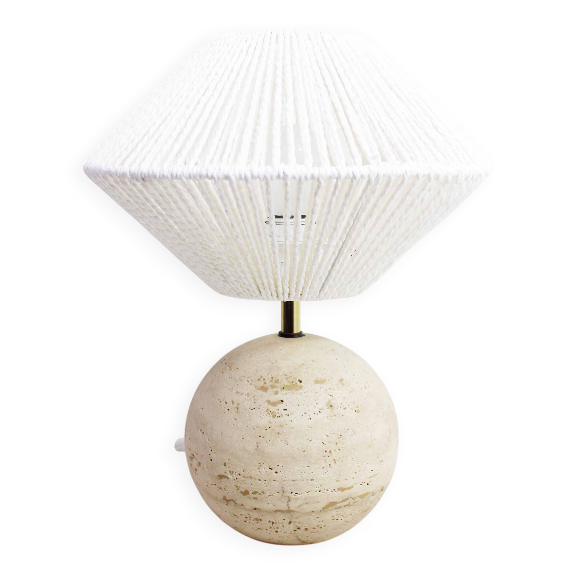 Travertine lamp 1970