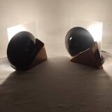Par des lampes de table en céramique. Espagne, années 1980.