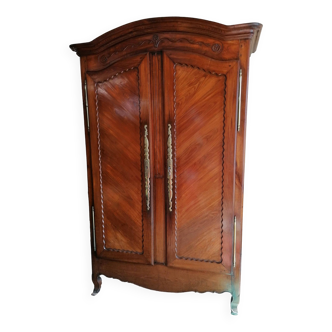 Côtes d'Armor wardrobe in cherry wood