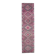 1970s Turkish handmade wool pink diamond runner 82x337