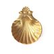 Brass scallop shell