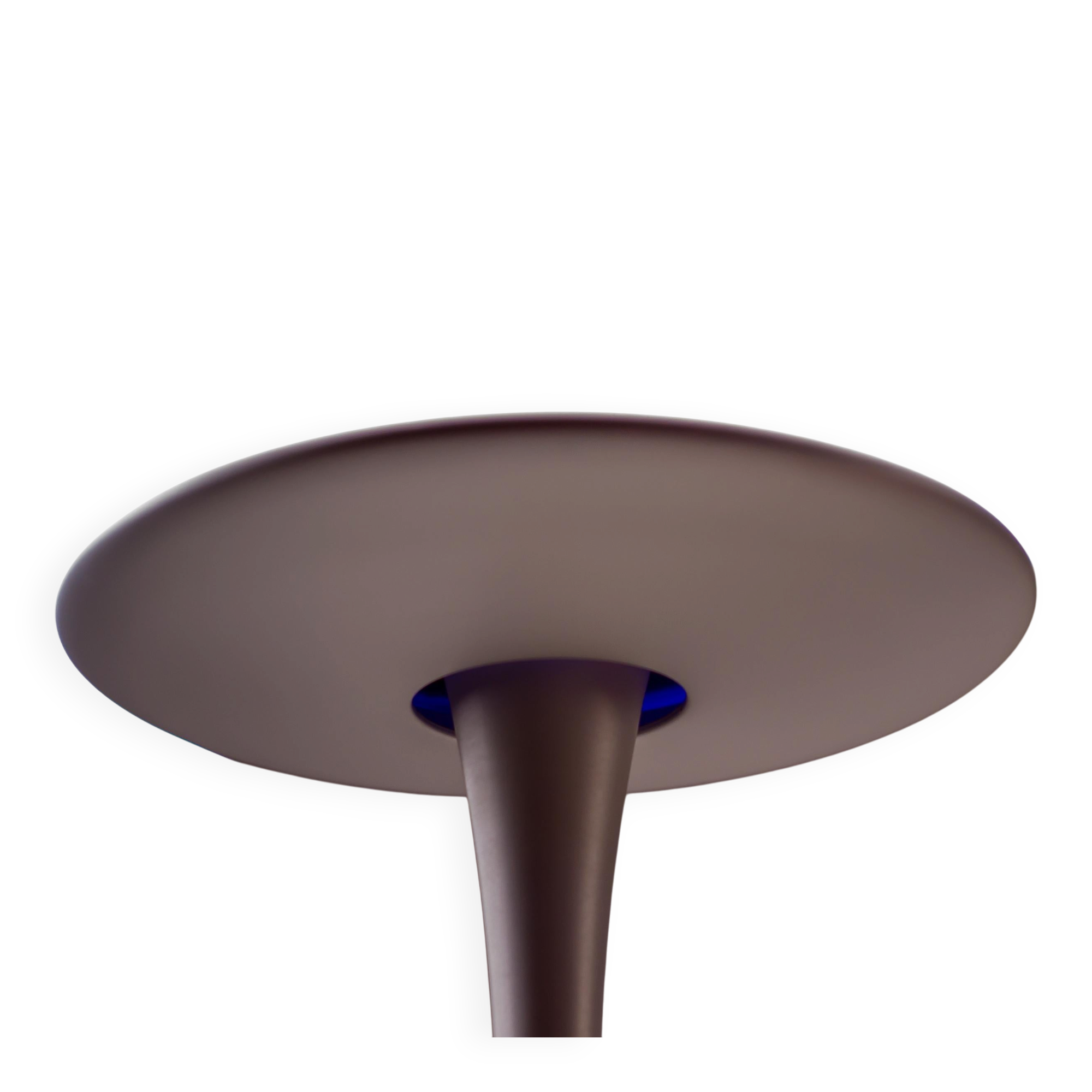 Helix silver floor lamp by Marc Newson