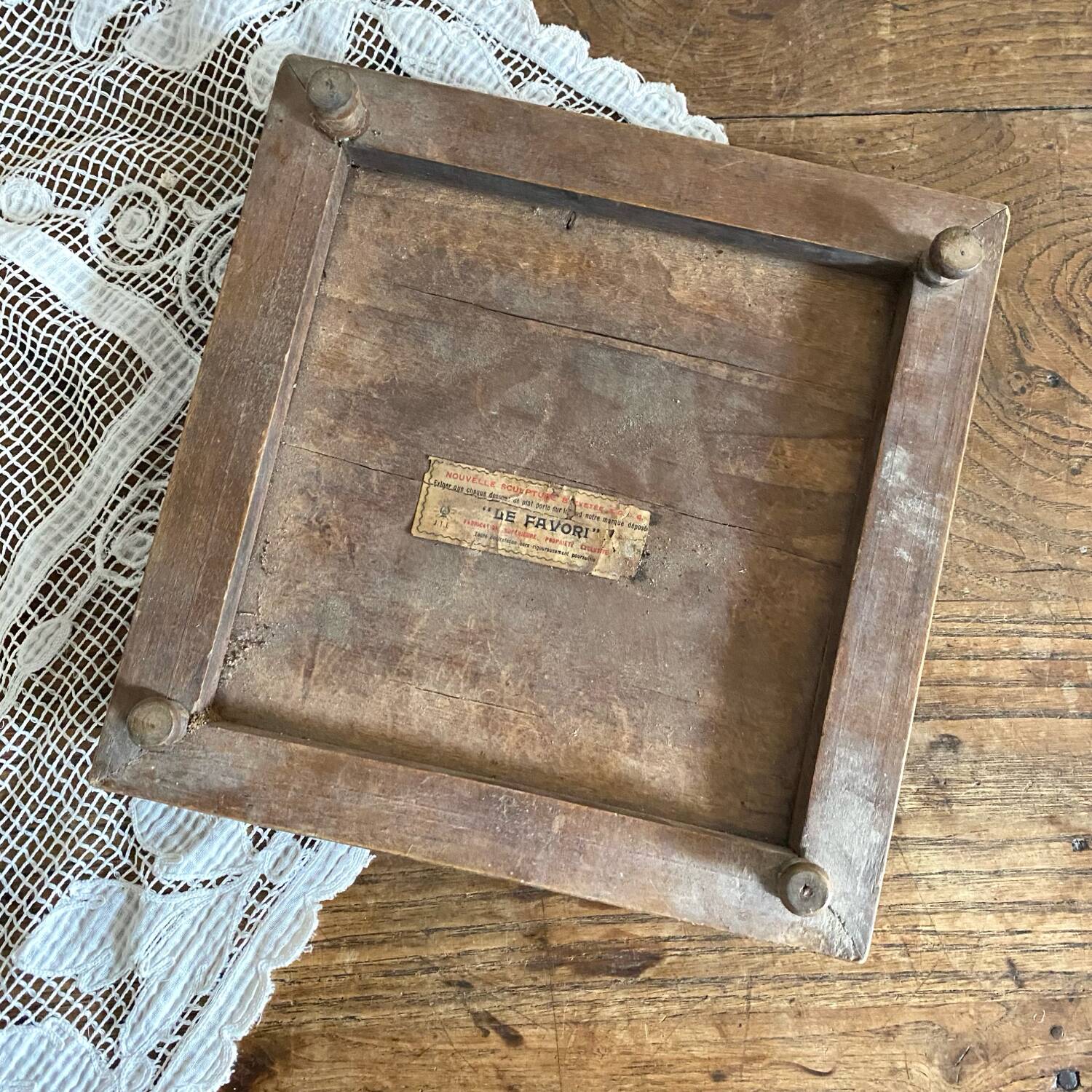 Ironstone trivet with birds