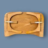 Antique solid wood varnished bed base – Torck – 1950s