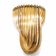 Italian Venini Murano “Bluino” curve chandelier by Venini curving glass lamp