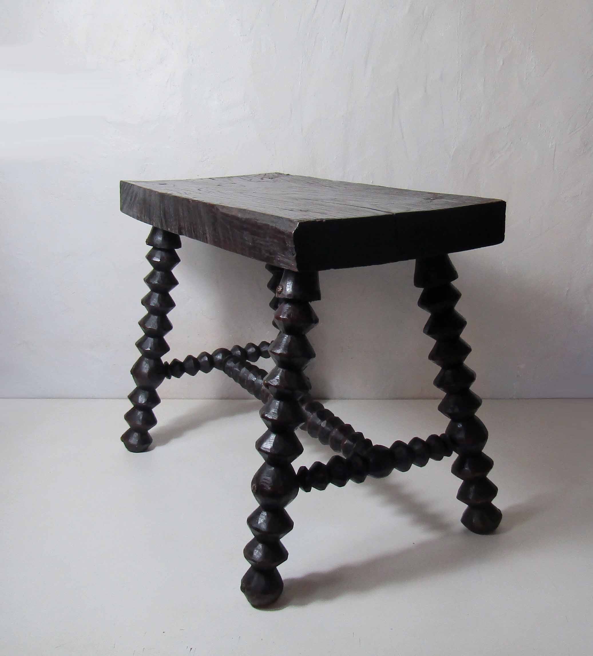 Breton folk art stool