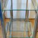 Kim MOLTZER illuminated bookcase in chromed metal.
