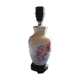 White porcelain lamp with Chinese style floral decoration