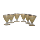 6 verres art deco