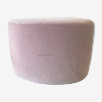 Maxalto pink velvet pouf