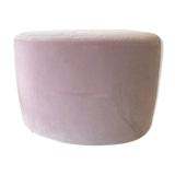 Pouf en velours rose Maxalto