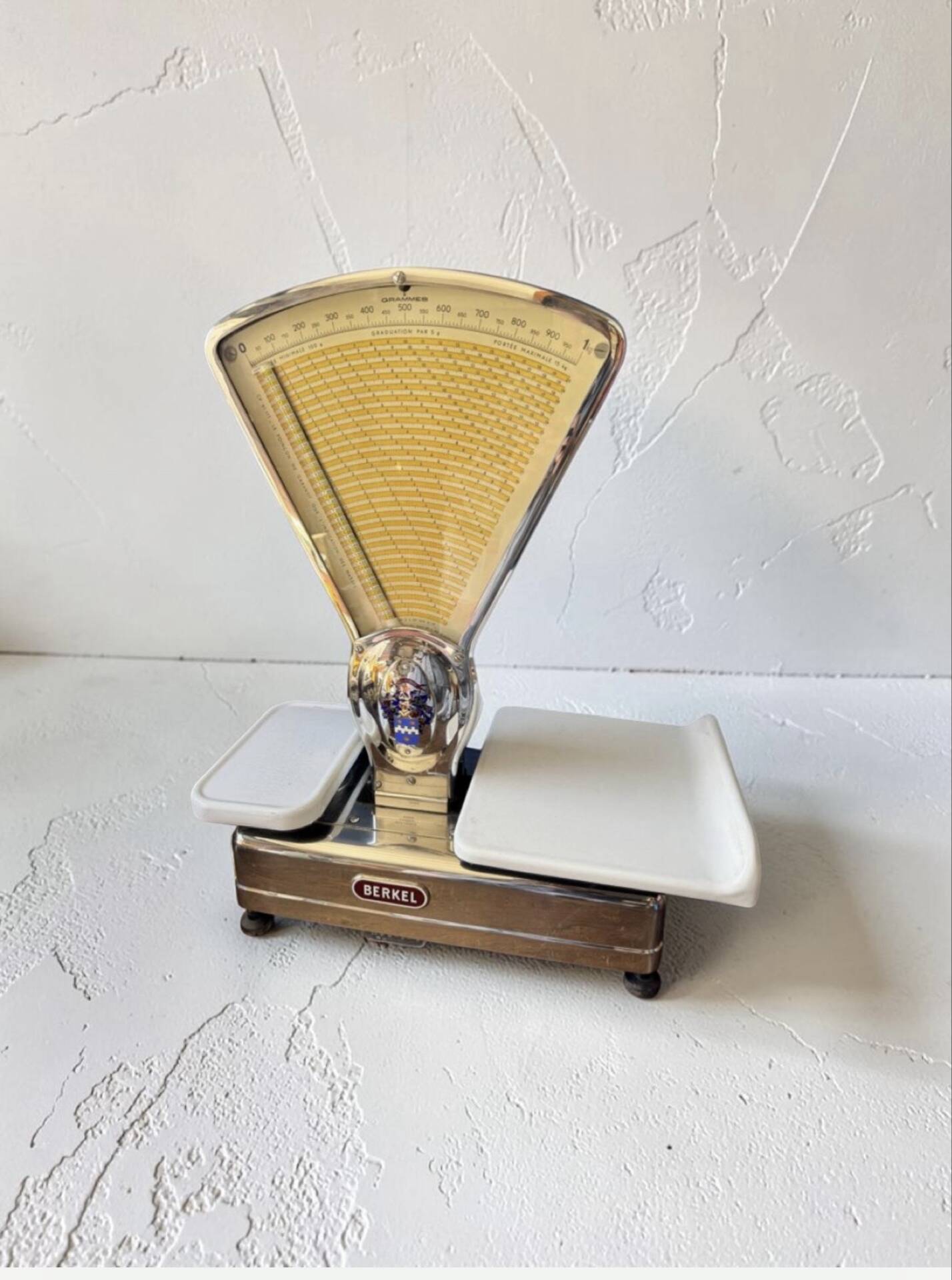 Grande balance de commerce Berkel,  modèle chromé, années 1930