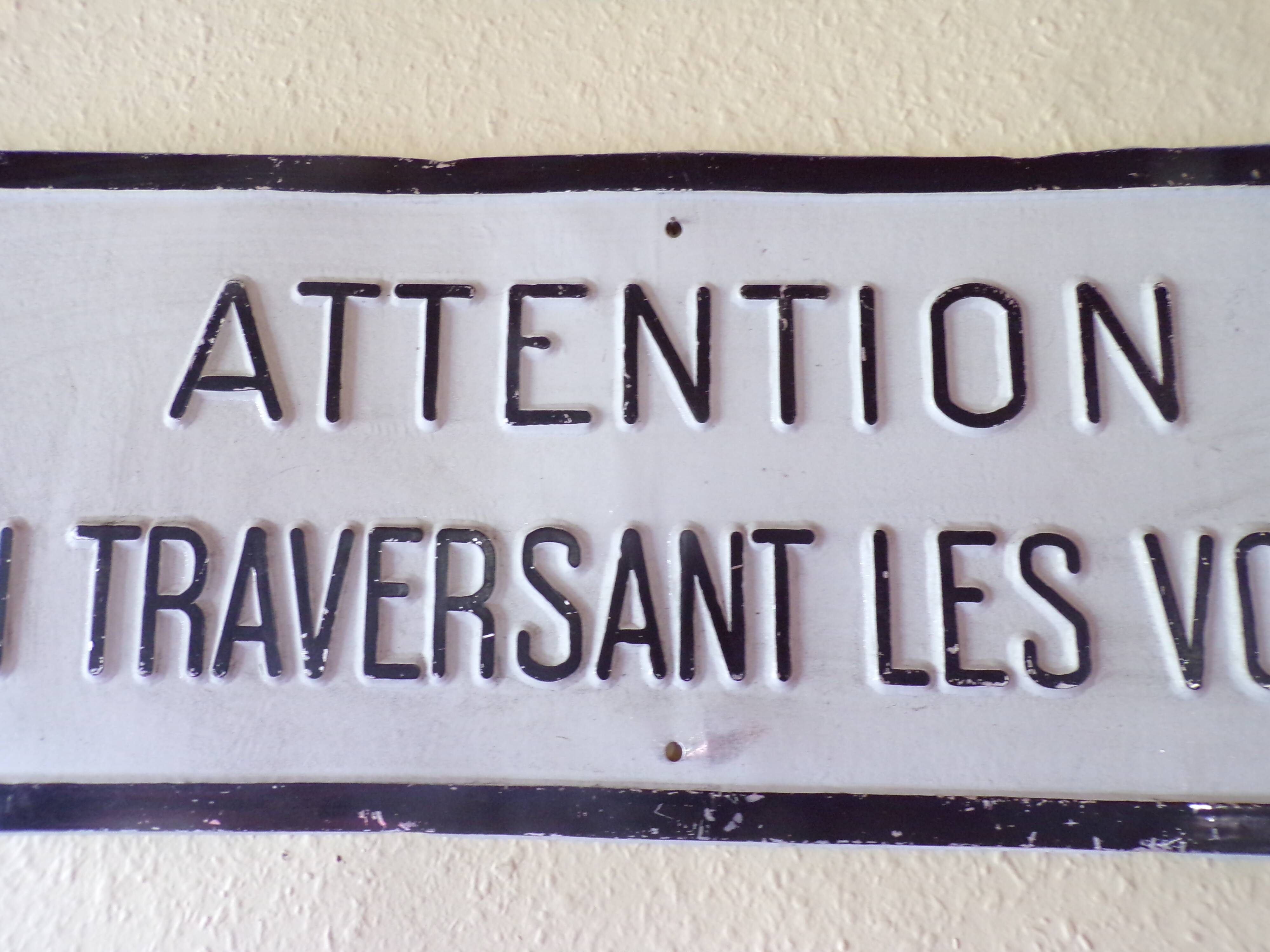 SNCF aluminium plate