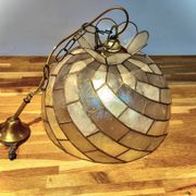 Vintage lustre suspension - natural mother of pearl