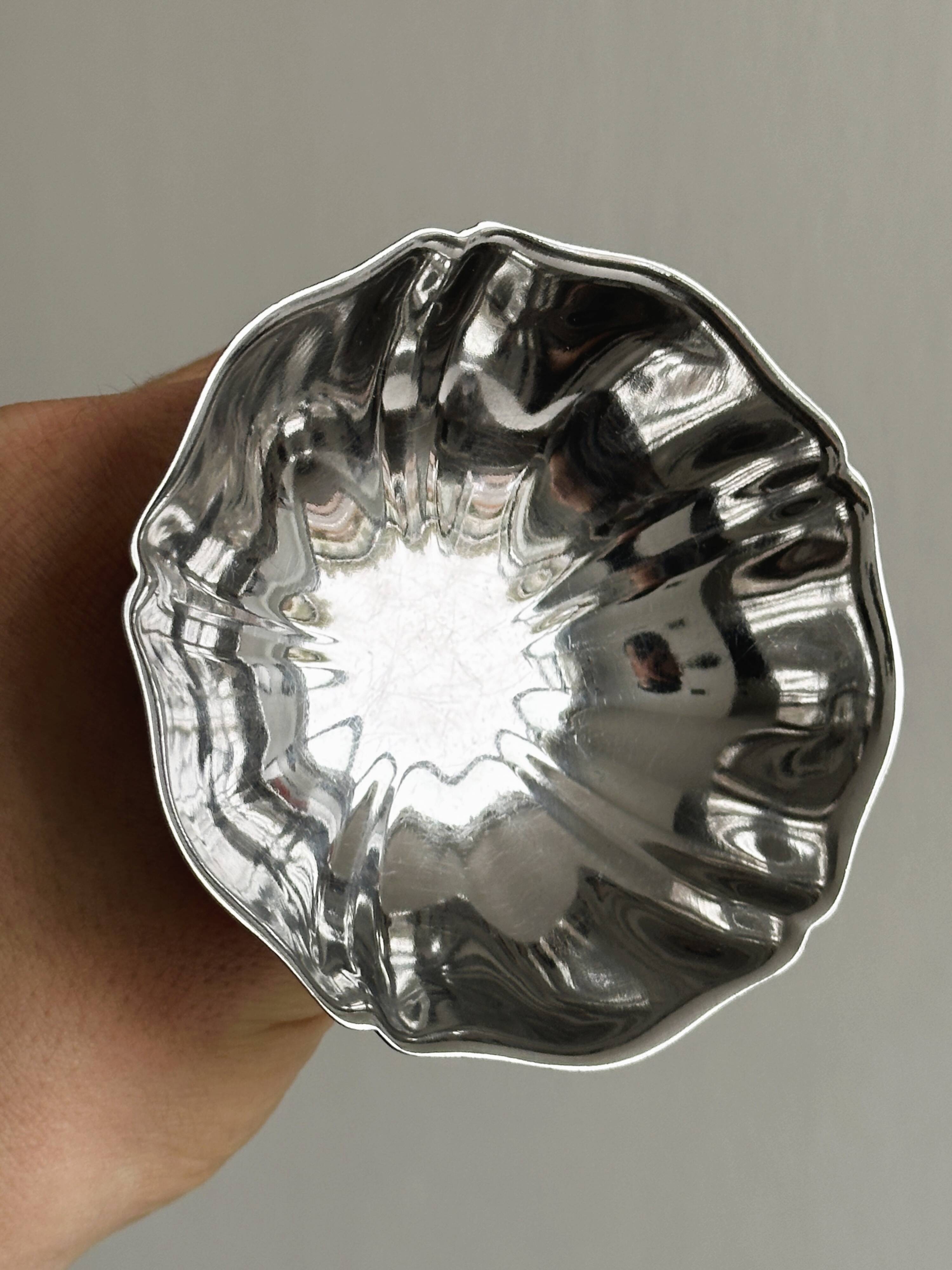 6 stainless steel footed bowls, Letang Remy style