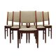 Ensemble de six chaises en acajou, design danois, années 1970, édition : Skovby Møbelfabrik