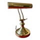 Lampe de notaire, de banquier doré
