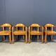 CJ Rosengaarden pine wood dining set - set of 5 - 1970s