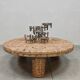 HKliving round design rattan coffee table