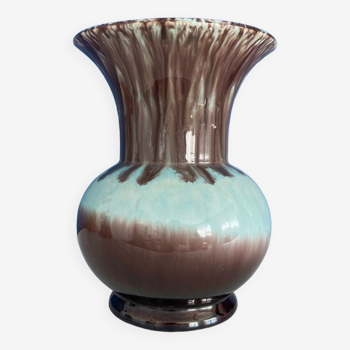 Blue and brown germany vase